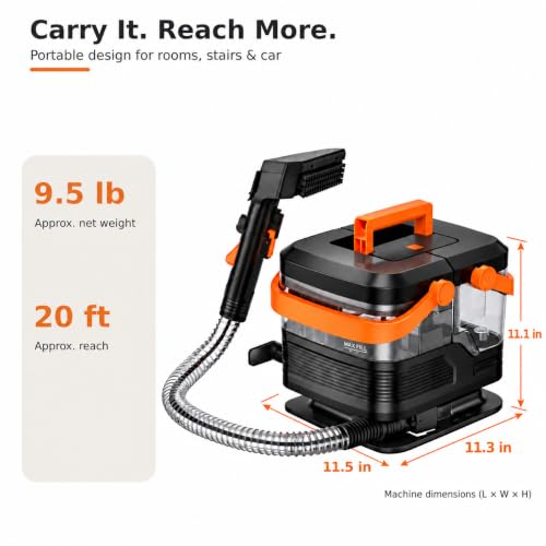 Portable Carpet Cleaner, Spot Cleaner for Couch, Car & Upholstery