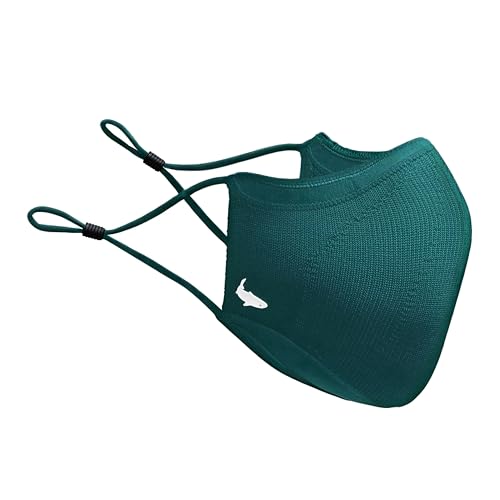 INHERENT Reusable Face Mask, Anti-Odor, Adjustable, Comfortable - style: Green - Large