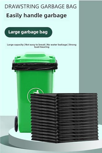 35-38 gallon 35.4 inches wide x 39.37 inches high Large garbage bag, thick and oversized, hotel, oversized plastic bag, disposable commercial and household use (60 pieces).