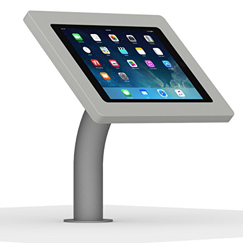VidaMount Light Grey Enclosure and Fixed Neck Wall/Table Surface Mount [Bundle] Compatible with iPad 9.7 (5th / 6th Gen), Pro 9.7", Air 1/2 - color: Light Grey, size: iPad 9.7 (5th / 6th Gen), Pro 9.7", Air 1/2