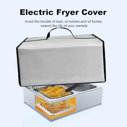 Deep Fryer Cover for Commercial Countertop Oil Fryer 12L Deep Fryers
