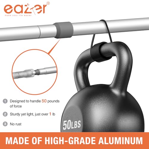 Eazer 2-in-1 Window Cleaner Tool, 64'' Window Squeegee for Home, Window Cleaning Squeegee Kit with Telescopic Pole, Window Washing Kit with Rotatable Bendable Head(Threaded + Telescopic) - EAW01 - size: 64inch