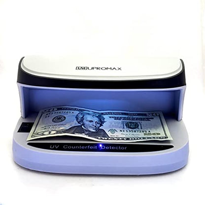 UV Counterfeit Bill Money Detector MIUX09, Portable, Rechargeable, Lightweight, Bills Credit Cards Banknote Passports IDs All Currencies, Auto ON/Off, LED Light Currency Check Billetes Falsos