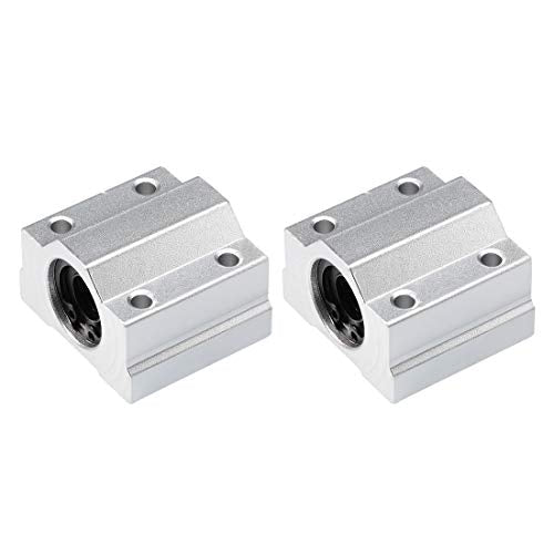 uxcell SCS10UU Linear Ball Bearing Slide Block Units, 10mm Bore Dia (Pack of 2) - size: 10mm
