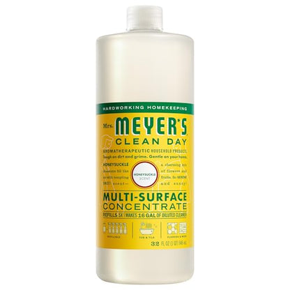 MRS. MEYER'S CLEAN DAY Multi-Surface Concentrate, Honeysuckle, 32 fl oz - size: 32 Fl Oz (Pack of 1)