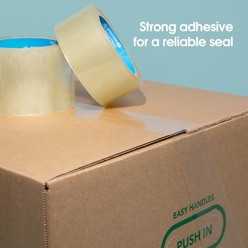Spartan Industrial 3" X 60 yd Clear Packing Tape Rolls - 12 Rolls