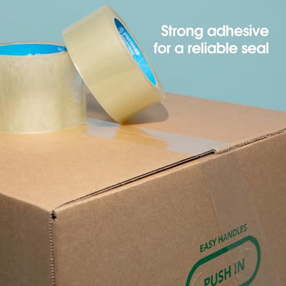 Spartan Industrial 3" X 60 yd Clear Packing Tape Rolls - 12 Rolls