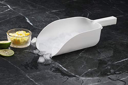 New Star Foodservice Polycarbonate Plastic Utility Ice Scoop, White, 64 oz - color: White, size: 64 oz.