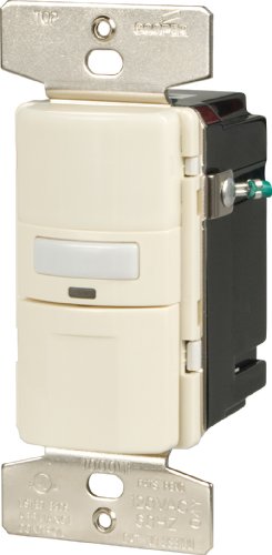 Eaton OS310U-LA-K Motion-Activated Occupancy Sensor Wall Switch, Light Almond - color: Light Almond