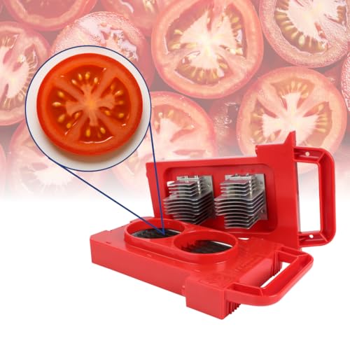Prince Castle Saber King Red Tomato Blade & Pusher Set - 3/16" Slices, for 4 Tomatoes - Vegetable Chopper and Kitchen Chopper Replacement Blade, Tomato Slicer Commercial Tool - style: Set