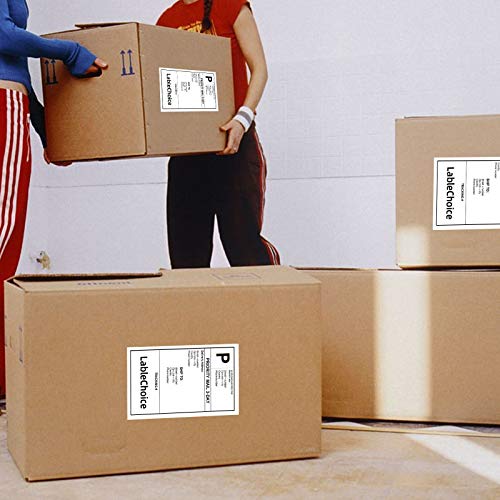 2000 Labels 4 x 6 3-Proof Commercial Grade Fanfold Direct Thermal Labels Compatible with Zebra, Rollo, Munbyn, 4 Stacks White Perforated Permanent Strong Adhesive Mailing Shipping Labels - color: 4"x6"-2000 Labels