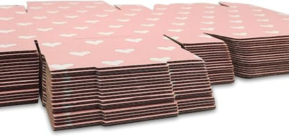 Recyclable Cardboard Small Gift Mailer Boxes for Shipping Packaging Craft Mother's Day Gifts Giving Products (Pink, 9 x 6 x 2 Inch) - color: Pink, size: 9 x 6 x 2 Inch