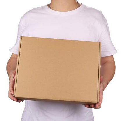 13x10x2 inch Cardboard Shipping Box, Set of 6 Mailer Boxes, Brown - color: Brown, size: 13x10x2 inch 6 Pack