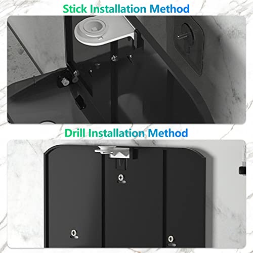 Folded Paper Towel Dispenser Wall Mount No Drill for Renter, 260 Sheet Gold - color: D-23 Golden