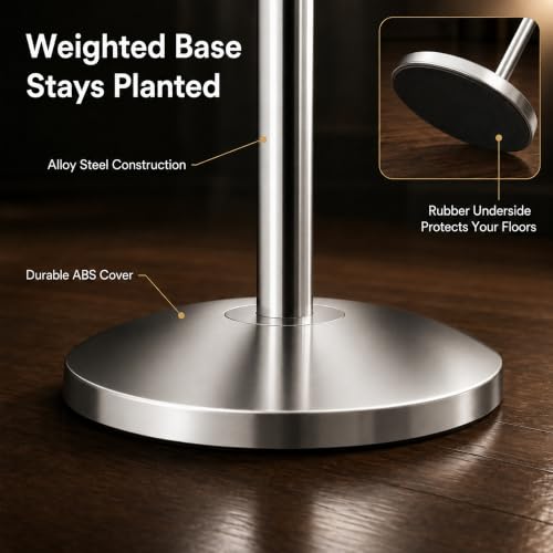 CCW 8.5 X 11" Vertical Pedestal Floor Sign Frame, Polished Stainless Steel - color: Polished Stainless Steel, size: 8.5 x 11 Inch Vertical
