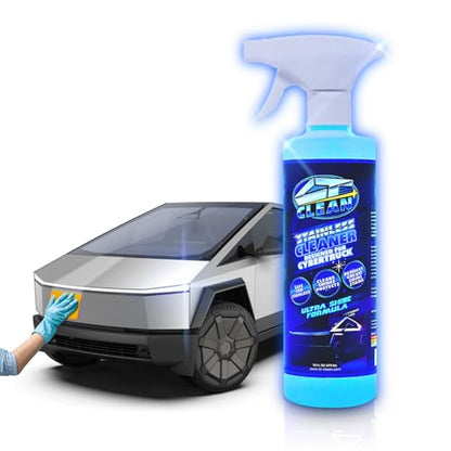 Ultra Shine Waterless Stainless Steel Cleaner & Wash for Tesla Cybertruck – High-Gloss, Removes Grease & Fingerprints, Eco-Friendly (16 Fl. Oz.)