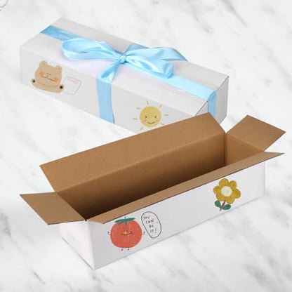 Calenzana 12x4x3 Shipping Boxes Set of 25, White Corrugated Cardboard Box for Mailing Packing Gifts Small Business - size: 12x4x3, style: 25 Pack