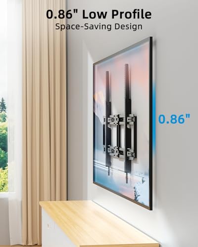 HOME VISION Ultra Slim Fixed TV Wall Mount 40-100", VESA 800x600, 200 lbs - size: 40-100 Inch