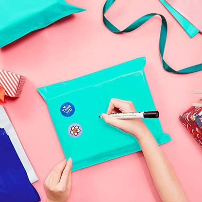 Fuxury 500Pcs Poly Mailers 14.5x19", Bulk Shipping Bags for Clothing Teal - color: Teal, size: 14.5x19" 500pcs