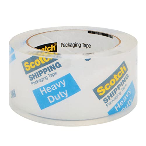 Scotch Heavy Duty Shipping Packing Tape, Clear, Shipping and Packaging Supplies, 1.88 in. x 54.6 yd., 36 Refill Tape Rolls