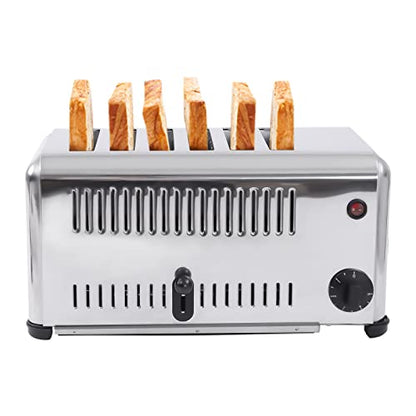 1680W Commercial Conveyor Toaster Stainless Industrial Bread Toaster 6 Slice