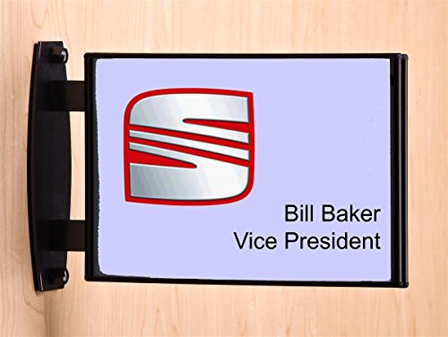 Displays2go Wall Sign for 8.5 x 5.5 Graphics, Set of 2 - size: 8.5” x 5.5”