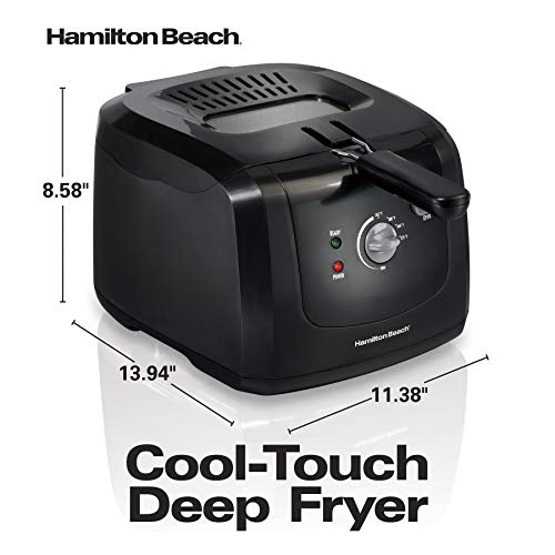 Hamilton Beach Cool Touch Electric Deep Fryer with Basket For Home Use - style: Fryer