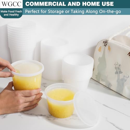 Deli Containers with Lids 48 Sets- Disposable Soup Containers with Lids 16oz, 32oz - Food Containers with Leakproof, BPA Free/Microwave/Freezer/Dishwasher Safe - size: 16/32oz-48pc