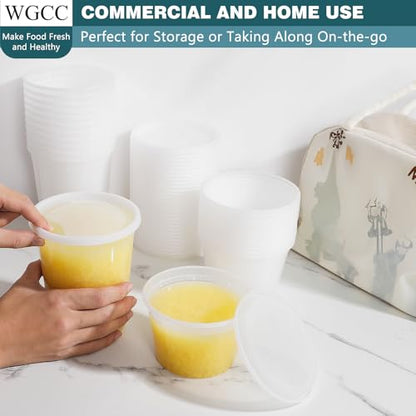 Deli Containers with Lids 48 Sets- Disposable Soup Containers with Lids 16oz, 32oz - Food Containers with Leakproof, BPA Free/Microwave/Freezer/Dishwasher Safe - size: 16/32oz-48pc