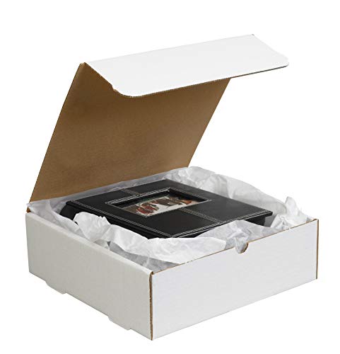 Box USA Mailer Boxes Small 10"L x 10"W x 4"H 50-Pack - Corrugated Cardboard Box for Shipping, Moving, Mailing, Packing, Packaging and Storage - size: 10x10x4" 50-Pack White