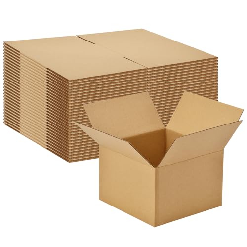 30 Pack 6x6x4 inches Small Shipping Boxes Brown Corrugated Cardboard Boxes for Packing, Mailing, Moving, Business - size: 6x6x4 inch