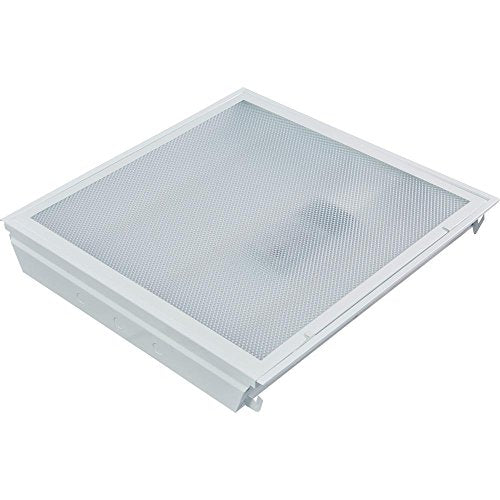 2x2 40 Watt LED Drop Ceiling Prismatic Lay in Troffer Fixture 100-277V 0-10V Dimmable 4000K 4,509 Lumens
