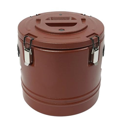 DYNAMI 4.7Gal Insulated Food Container,Hot Soup Transport Container Brown - color: Brown, size: 4.7 Gal