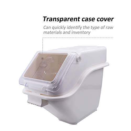 CMI Commercial ProSave Shelf-Storage Food Ingredient Bin with Scoop,Food Storage 100-Cup 4.4Gal/17.6Qt,Storage for Dogs Food, Flour, Long Term Storage Products for Home, Restaurant, Kitchen