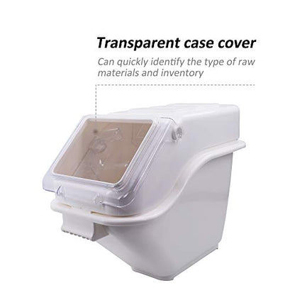 CMI Commercial ProSave Shelf-Storage Food Ingredient Bin with Scoop,Food Storage 100-Cup 4.4Gal/17.6Qt,Storage for Dogs Food, Flour, Long Term Storage Products for Home, Restaurant, Kitchen