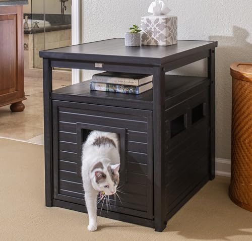 New Age Pet® ECOFLEX® Litter Loo® Enclosure, Jumbo, Black - color: Black, size: Jumbo