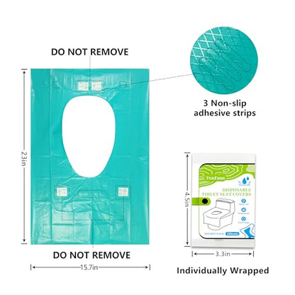 Disposable Toilet Seat Covers - 70-Pack Waterproof XL Travel Pack - color: 70pcs
