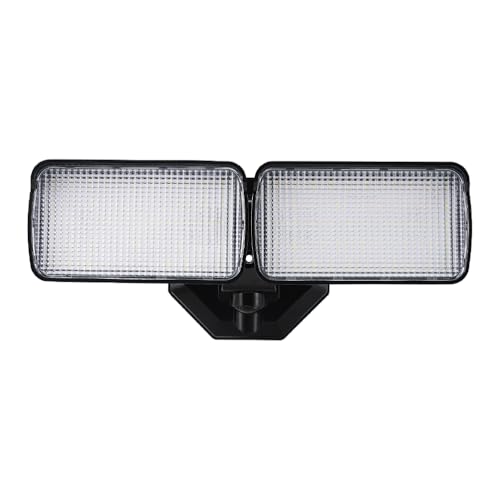 Sylvania 14W LED Security Light, Hardwired, Wet Rated, 1500 LMS, 5000K, Daylight - 1 Pack (66474) - color: Black, style: 14W Standard
