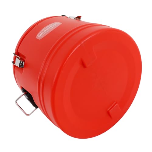 30L/7.9 Gal Insulated Soup Carrier, Stainless Steel Insulated Soup Container Bucket Hot & Cold Thermal Bucket with Lid Commercial Food Warmer for Parties Picnics Cafes Restaurants - color: Red, size: 30L/7.9 Gal