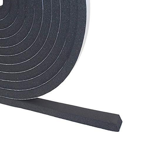 DGSL Foam Weather Stripping, 1/2" x1/8", 16.5Ft Door Window Seal Tape - size: 1/2In x 3/8In x 16.5Ft