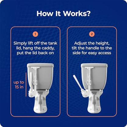 Squatty Potty Invisibrush Hidden Toilet Brush with Holder