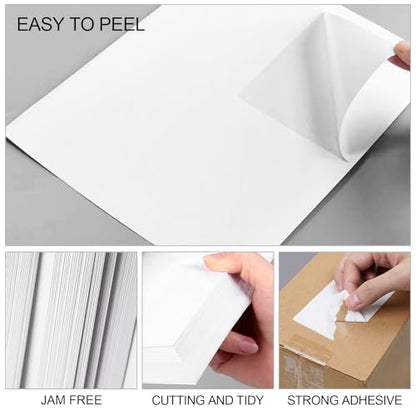 [500 Sheets 2000 Labels] 4-UP 4''x5'' Shipping Labels for Laser & Inkjet Printers, Shipping Mailing Labels, 4 Pcs Per Page Shipping Labels - color: 4 Up - 2000 Labels