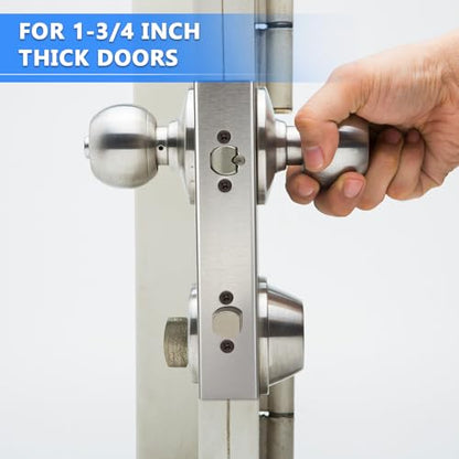 Leinuosen Door Reinforcement Plate for 1-3/4" Thick Doors, 4 Pack