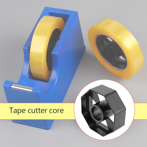 2 Sets Replacement Tape Dispenser Wheel Tape Cutter Core Tape Dispenser Wheel 75mm Dia Plastic Tape Cutter Wheel for Shop Office School
