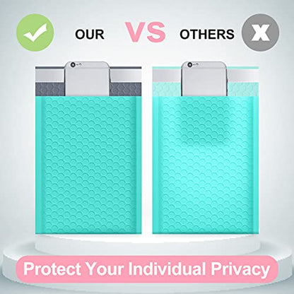 UCGOU Bubble Mailers 6x10" Teal Usable Size 6x9" Padded Envelopes 25 Pack - color: Teal, size: 6x10" 25PC