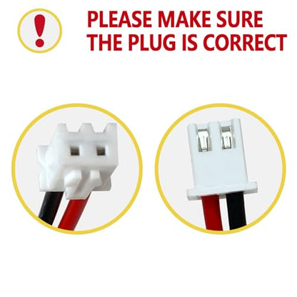 Ni-Cd 9.6V 900mAh BBAT0043A Exit Sign Emergency Light Battery, 2 Pack