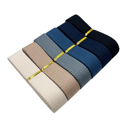 1 Inch Heavy Cotton Webbing 18 Yards 6 Colors Mixed Webbing Straps for Bags Handles,Tote Bag Webbing，Cloth Belt,Making Outdoor Supplies - color: 18Y-Mixed Color 1