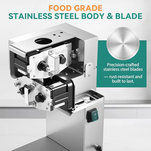 Newhai Commercial Scallion Shredder, 2.3mm Detachable Blade, Compact Design