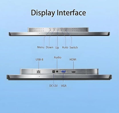 19 Inch Industrial Touch Display1280x1024 5:4 Aspect Ratio Waterproof VESA+Panel Mount for Indusitrial Retail Commercial - size: 19