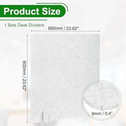 PATIKIL Desk Dividers 24" x 24",with 4Pcs Support Feet, Light Gray Style C - color: Light Gray Style C, size: 24" x 24"